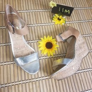 Donald J. Pliner Malibu leather upper wedge sandal